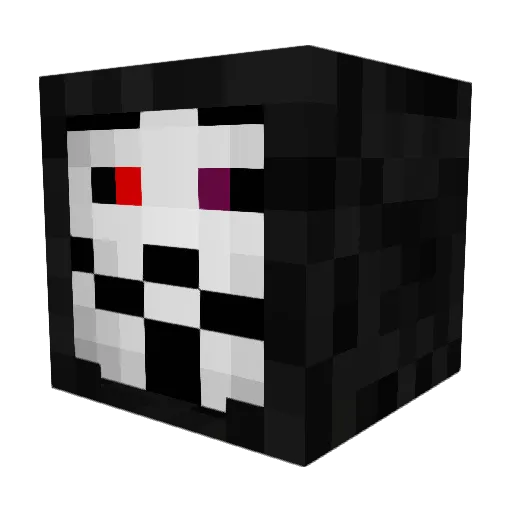 DARKFALLOUT Minecraft avatar head, 3D render