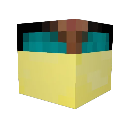 DARKGAMESLOL12 Minecraft avatar head, 3D render