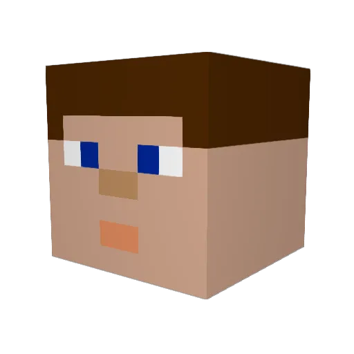 DARKGENERAL27 Minecraft avatar head, 3D render