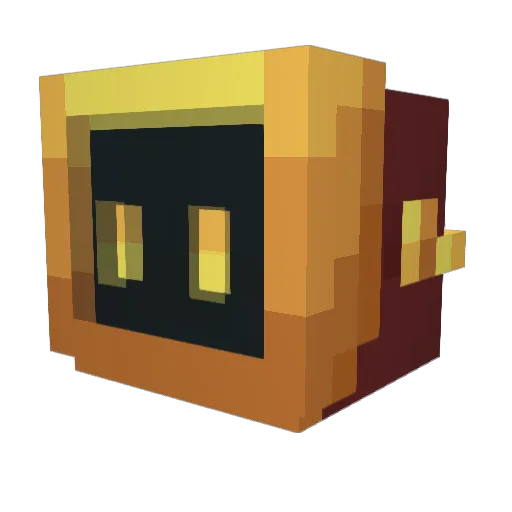 DARKGH02T Minecraft avatar head, 3D render