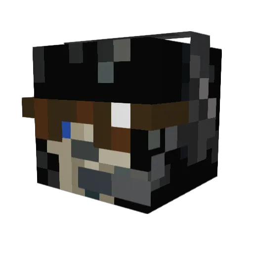 DARKGHOST773 Minecraft avatar head, 3D render