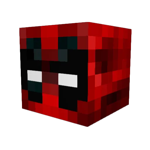 DARKJMAD Minecraft avatar head, 3D render