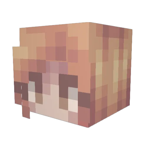 DARKMOONFLOWER Minecraft avatar head, 3D render