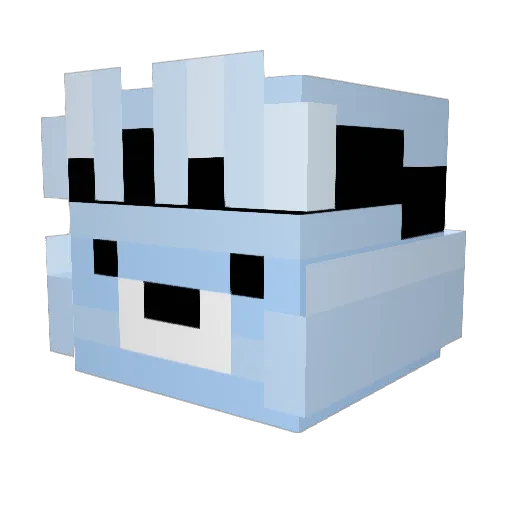 DARKPINEAPPLE21 Minecraft avatar head, 3D render