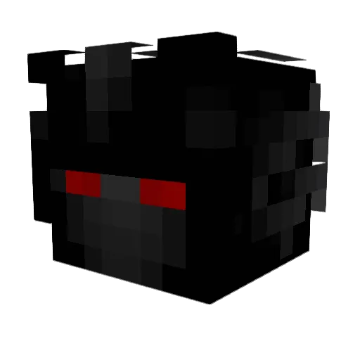 DARKTEMK Minecraft avatar head, 3D render