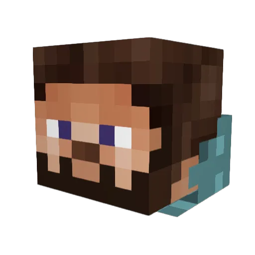 DARKTIME213 Minecraft avatar head, 3D render