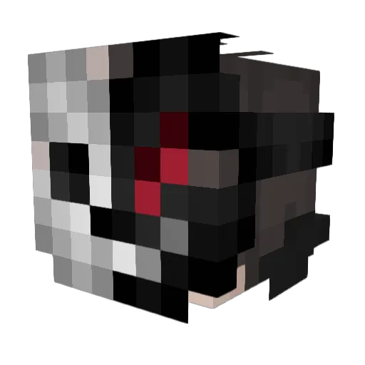 DARKWINTER69 Minecraft avatar head, 3D render