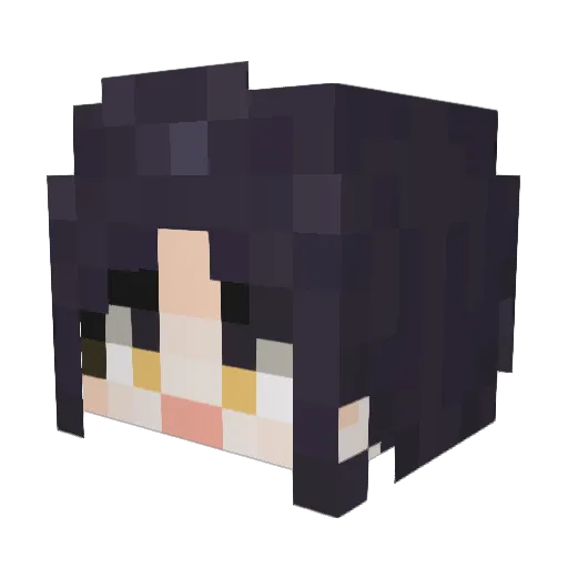 DARK_Leeds Minecraft avatar head, 3D render