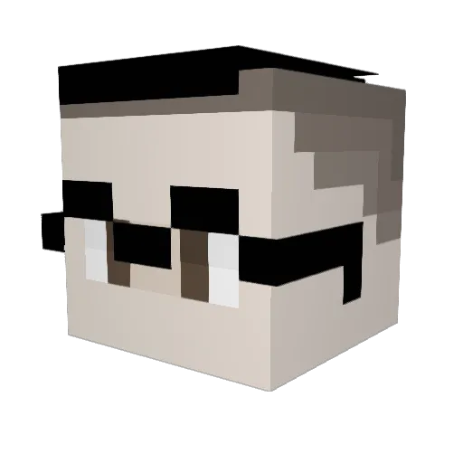 DARKaitorxd123 Minecraft avatar head, 3D render