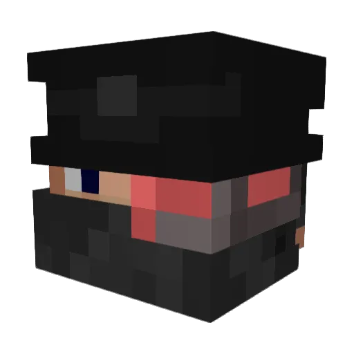 DARKozDARKA Minecraft avatar head, 3D render