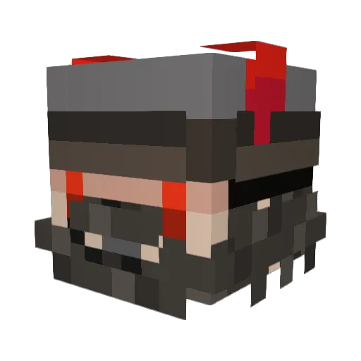 DARNDORF Minecraft avatar head, 3D render