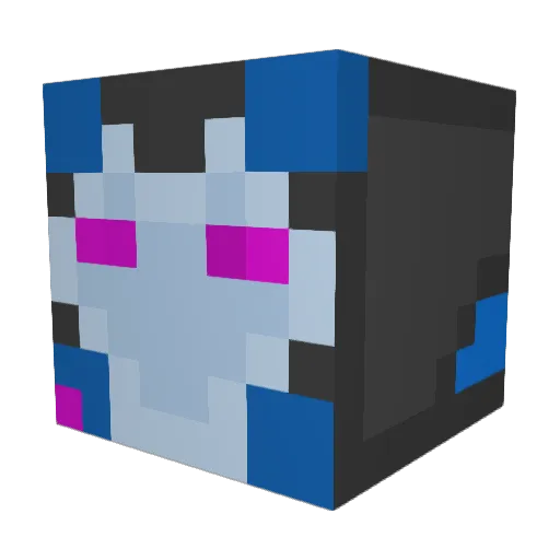 DARSICA25 Minecraft avatar head, 3D render