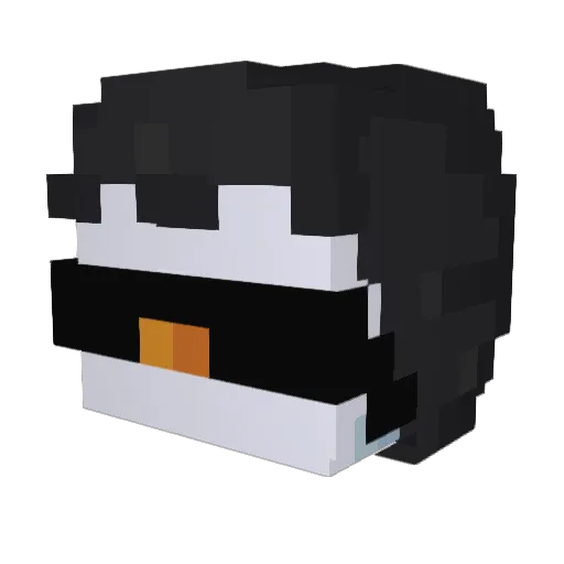 DARTEXX_MC Minecraft avatar head, 3D render