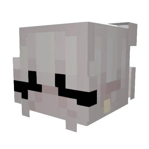 DARTH0O0 Minecraft avatar head, 3D render