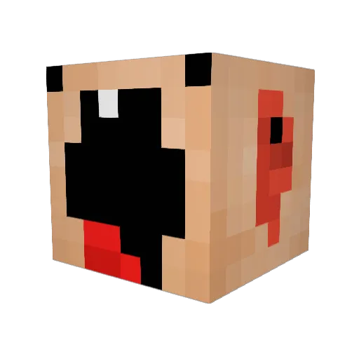 DARTb4 Minecraft avatar head, 3D render