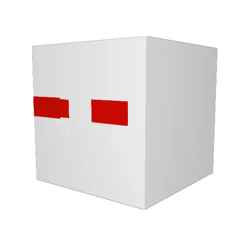 DARU12 Minecraft avatar head, 3D render