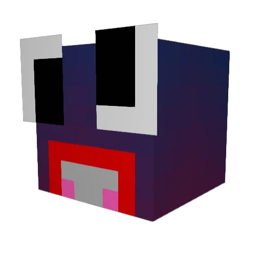 DARYLOU Minecraft avatar head, 3D render
