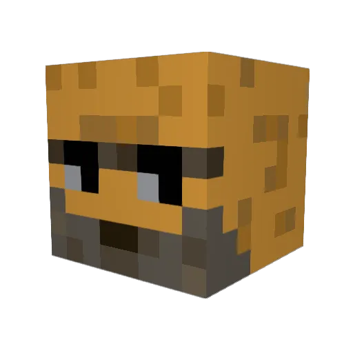 DASERIUS Minecraft avatar head, 3D render