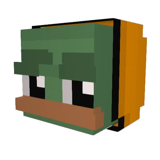 DASH5363 Minecraft avatar head, 3D render