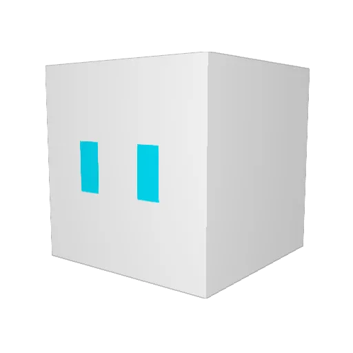 DASH9101 Minecraft avatar head, 3D render