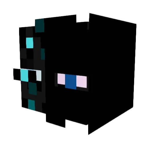 DASHED25 Minecraft avatar head, 3D render
