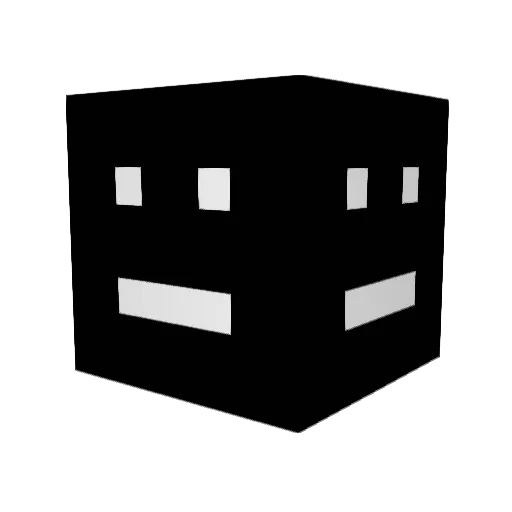 DASHvz Minecraft avatar head, 3D render