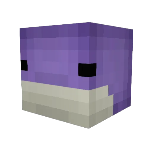 DASPIM Minecraft avatar head, 3D render