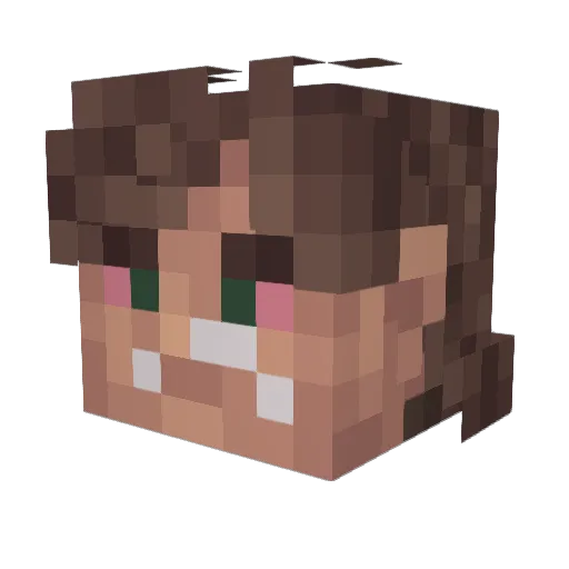 DAS_MAMMET Minecraft avatar head, 3D render