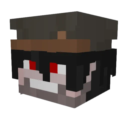 DATA_EXPIRED Minecraft avatar head, 3D render