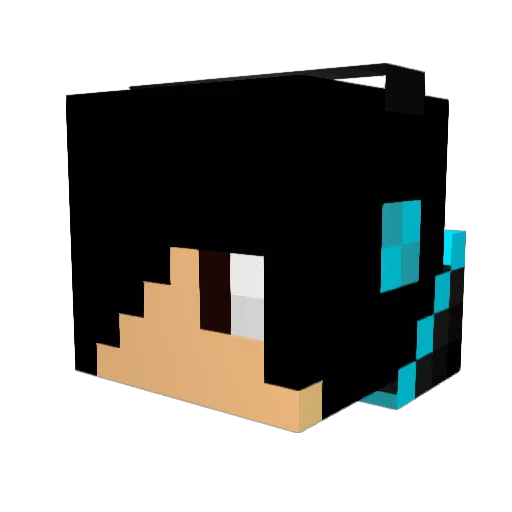 DATGUY03 Minecraft avatar head, 3D render