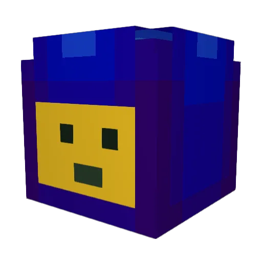 DATRUS117 Minecraft avatar head, 3D render