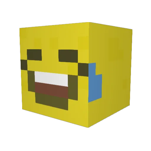 DATS_o7 Minecraft avatar head, 3D render