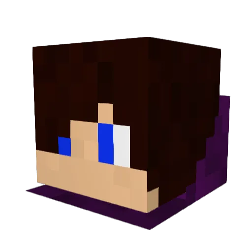 DATWEB Minecraft avatar head, 3D render