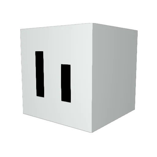 DAUBSTER_ Minecraft avatar head, 3D render