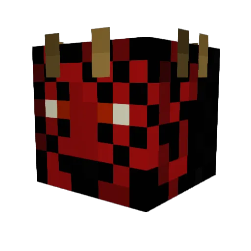 DAVEEDOOO Minecraft avatar head, 3D render