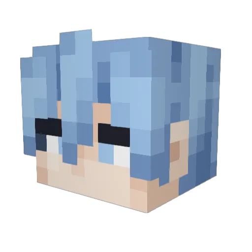 DAVID154 Minecraft avatar head, 3D render