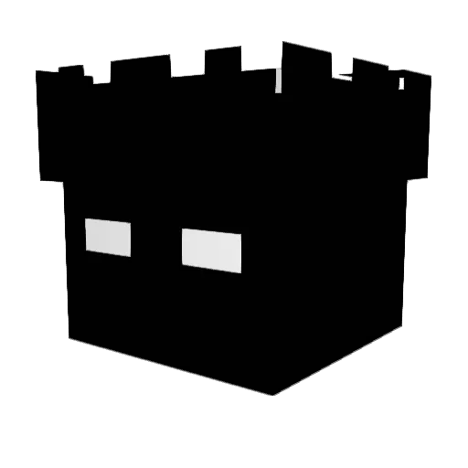 DAVID170214 Minecraft avatar head, 3D render