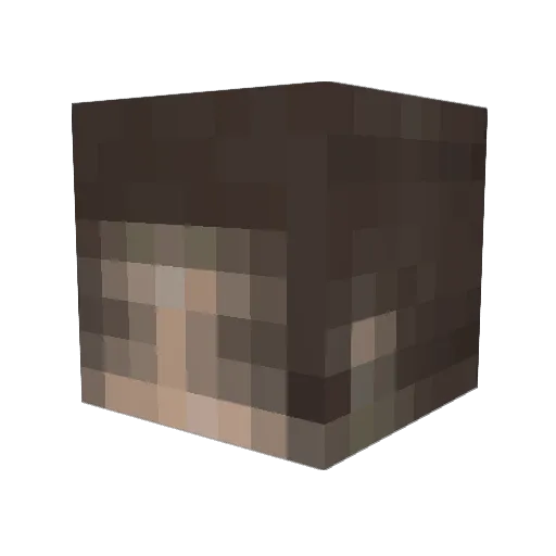 DAVID_SIR_GEORGE Minecraft avatar head, 3D render