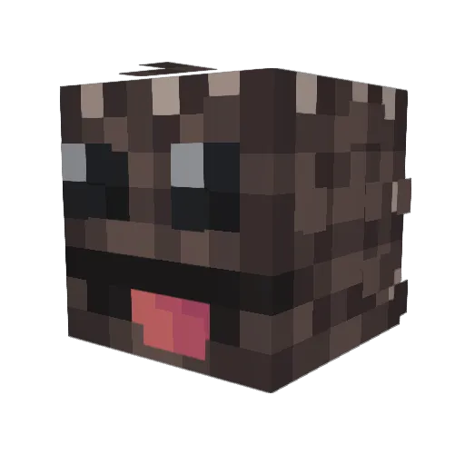 DAVIFEO Minecraft avatar head, 3D render