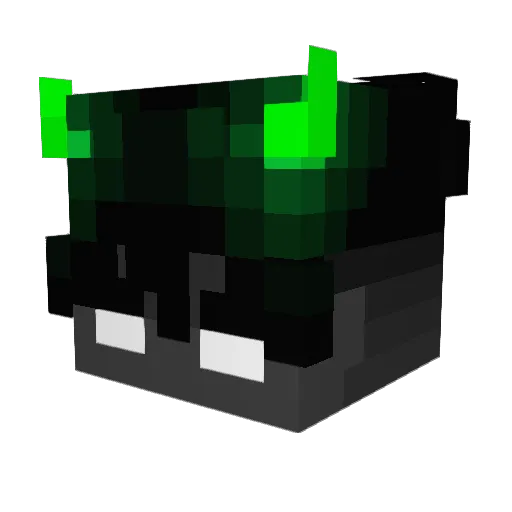 DAVKT2 Minecraft avatar head, 3D render