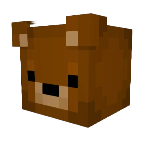 DAVOJO Minecraft avatar head, 3D render