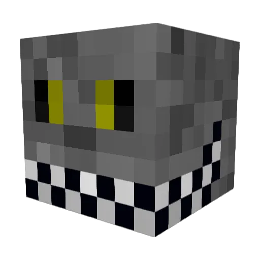 DAWPori Minecraft avatar head, 3D render