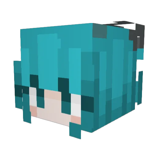 DAY6 Minecraft avatar head, 3D render