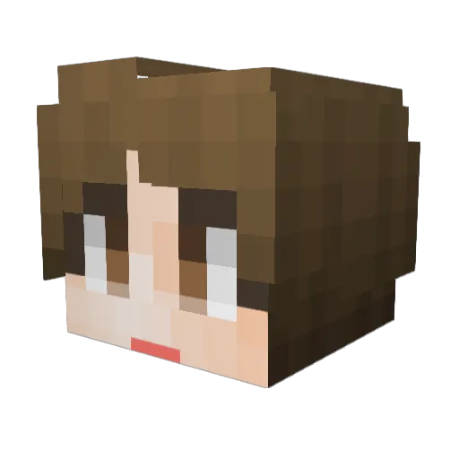 DAYONI_ Minecraft avatar head, 3D render