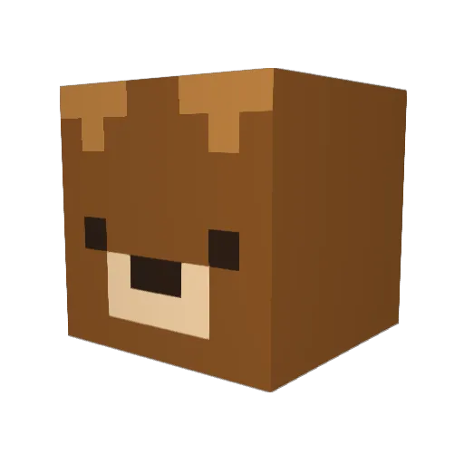 DAY_Mingyu100 Minecraft avatar head, 3D render