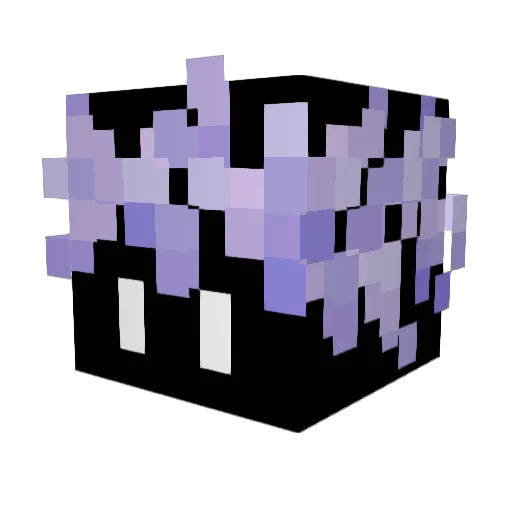 DAY_ZUKAN Minecraft avatar head, 3D render