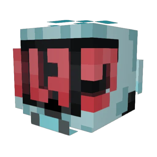 DAZZA390 Minecraft avatar head, 3D render