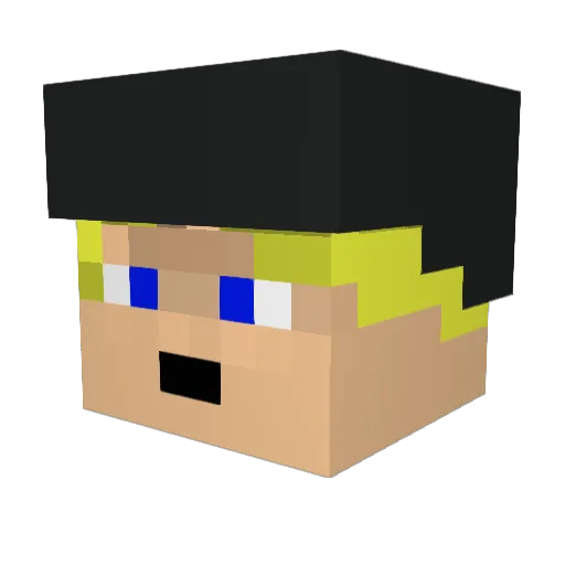 DA_BABYYY Minecraft avatar head, 3D render