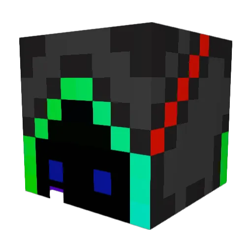 DAngelc Minecraft avatar head, 3D render