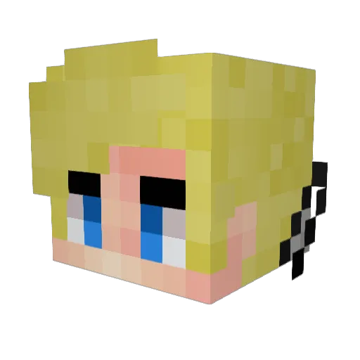 DAniell0726 Minecraft avatar head, 3D render